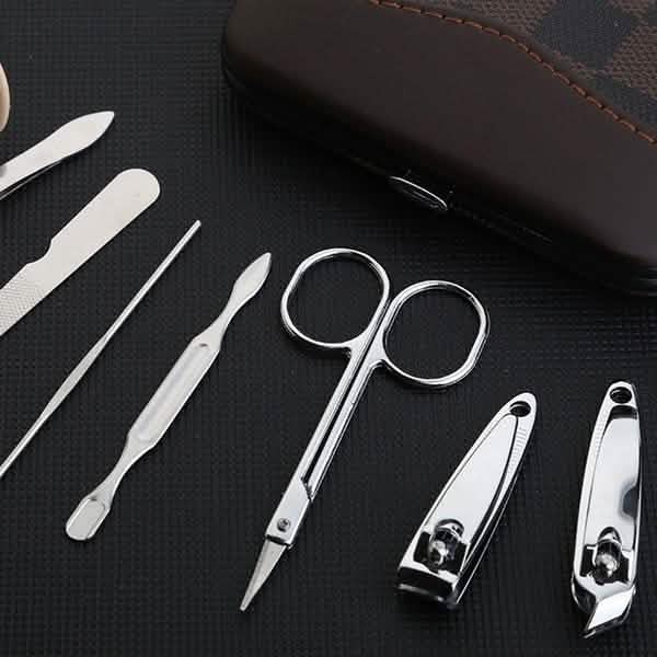 7-Piece: Stainless Steel Manicure Pedicure Kit