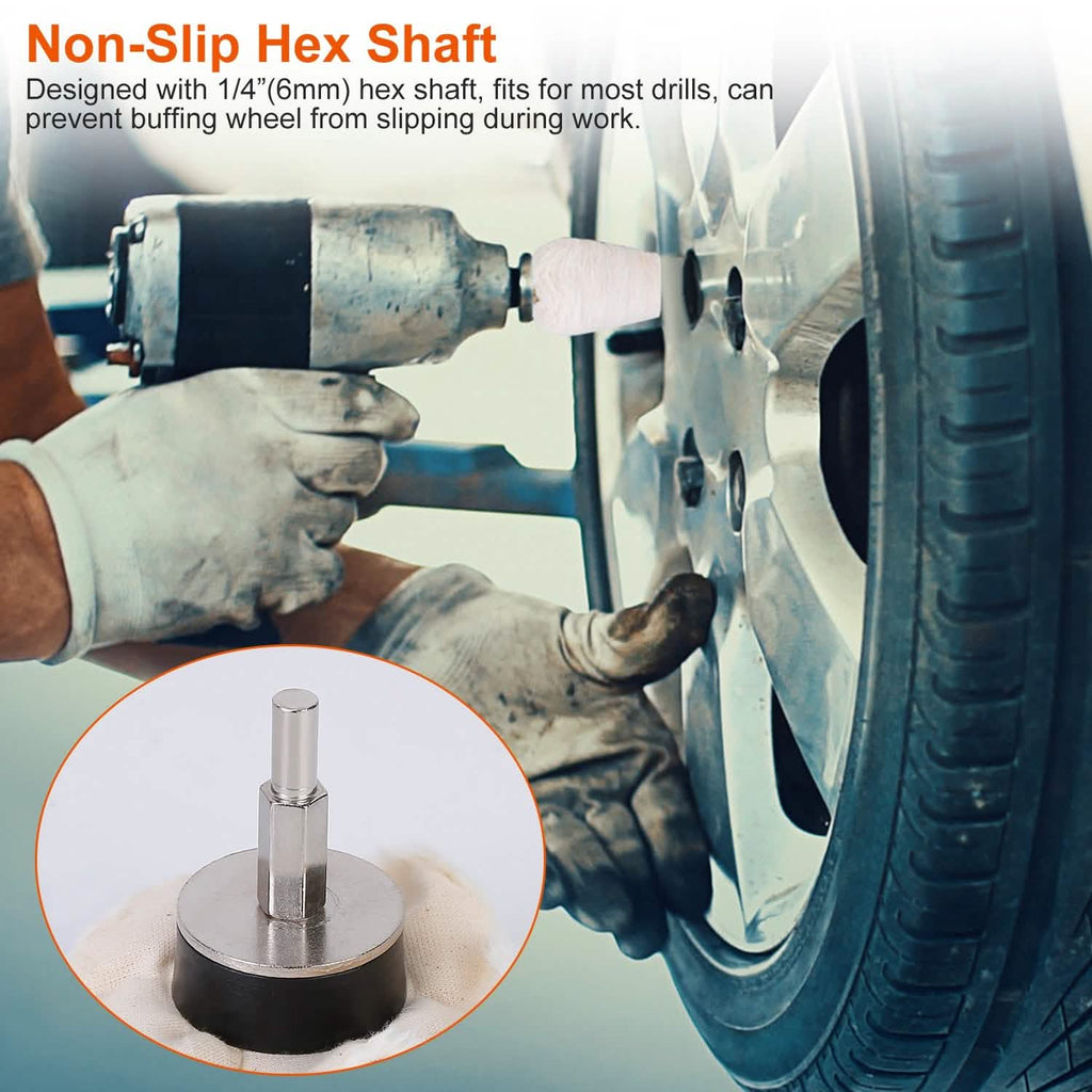 7-Pieces Set: Wheels Polishing Pads Car Buffing
