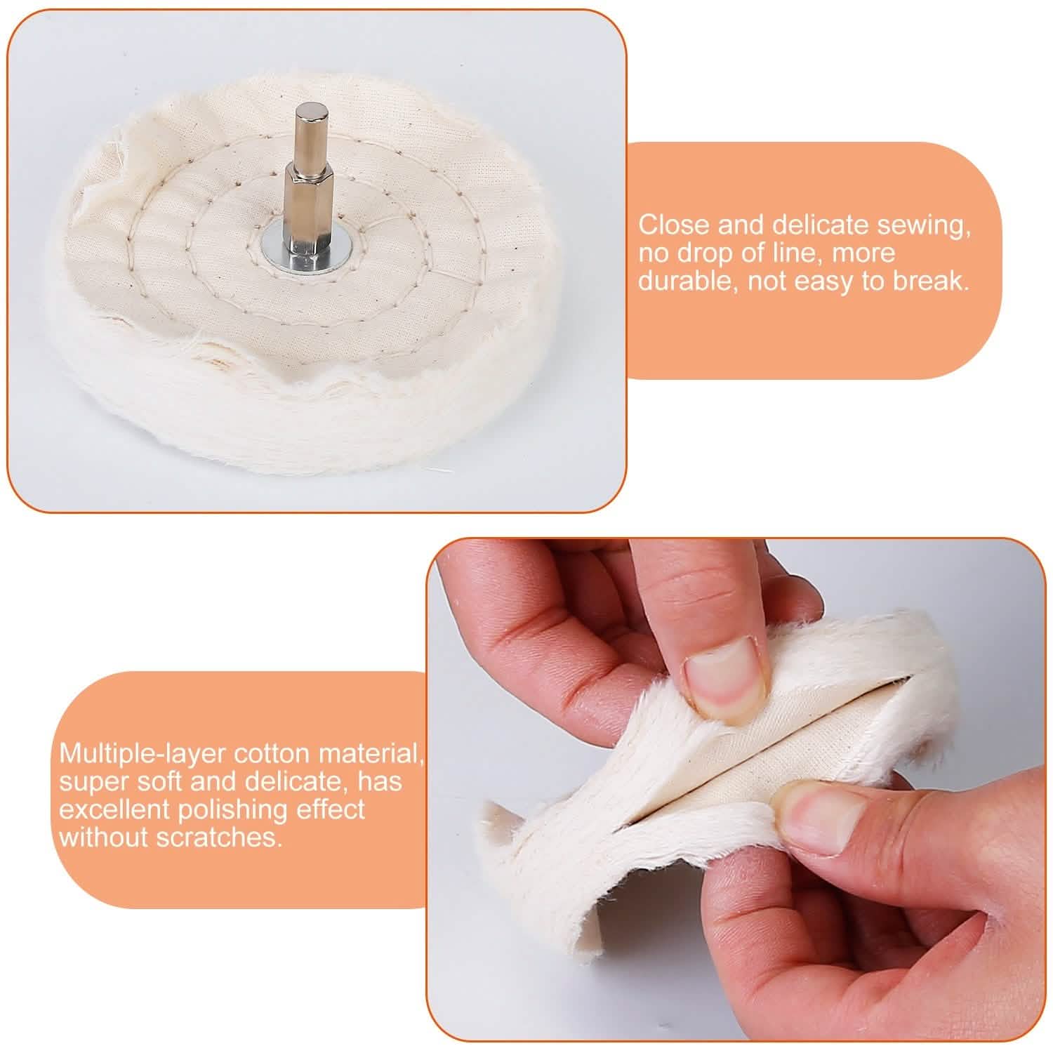 7-Pieces Set: Wheels Polishing Pads Car Buffing