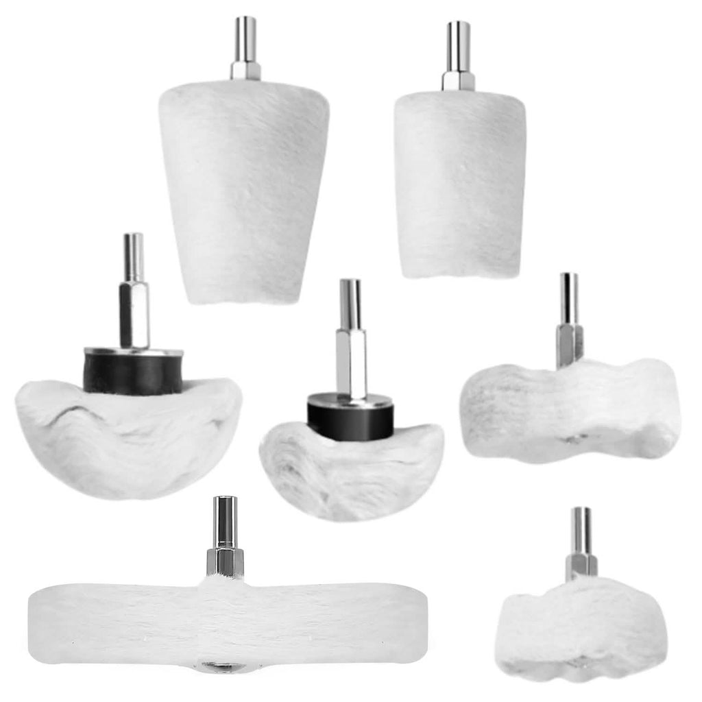 7-Pieces Set: Wheels Polishing Pads Car Buffing