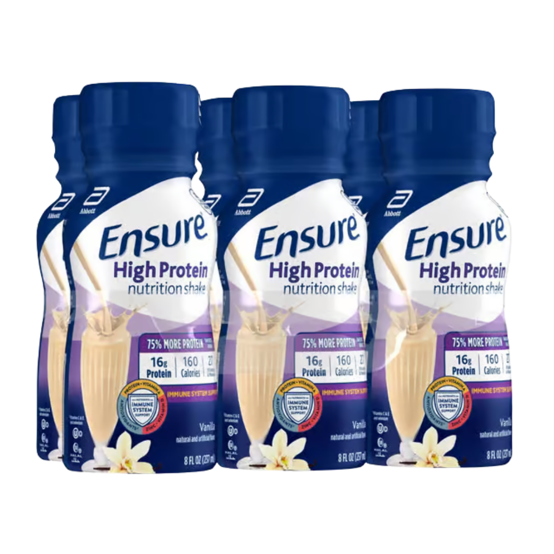 Ensure High Protein Nutrition Shake Vanilla (6 Pack)