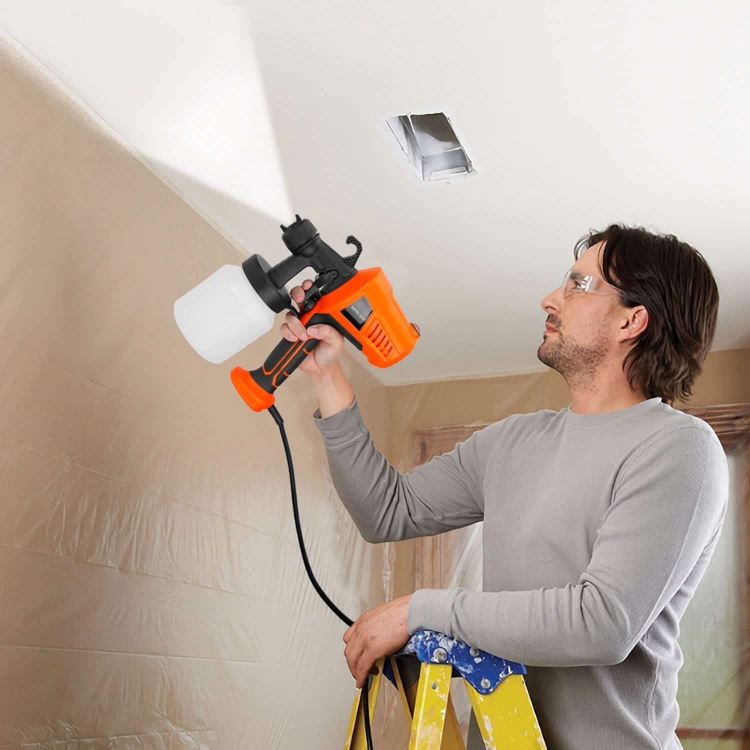 700W Electric Paint Sprayer Handheld HVLP Spray Painter