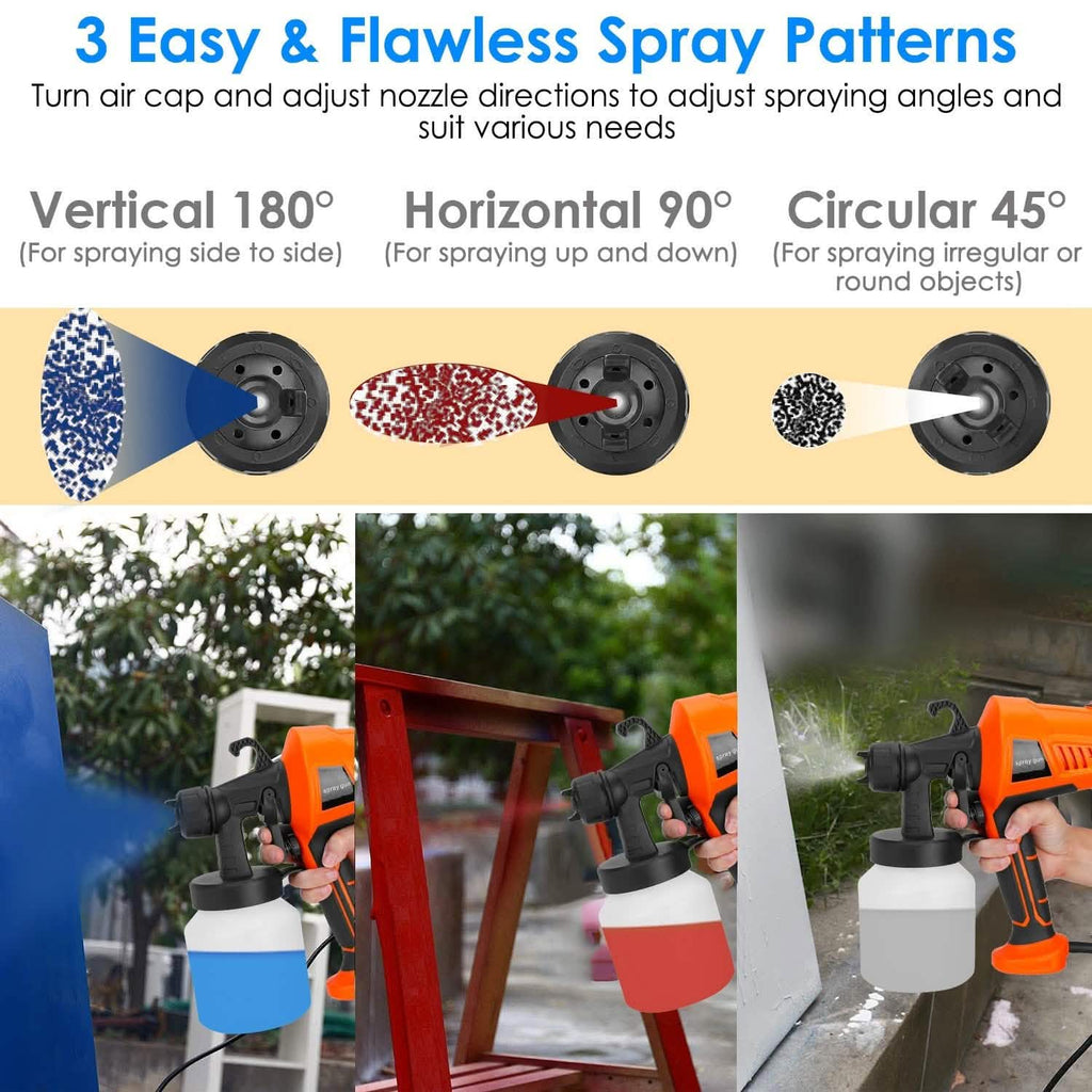 700W Electric Paint Sprayer Handheld HVLP Spray Painter