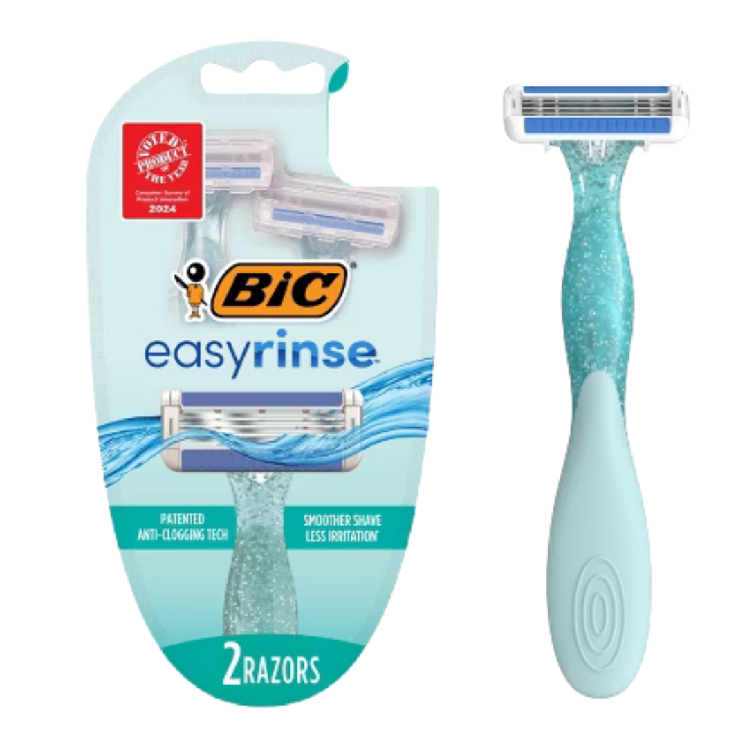 BIC EasyRinse Women's Razors Anti-Clogging (2 ct)