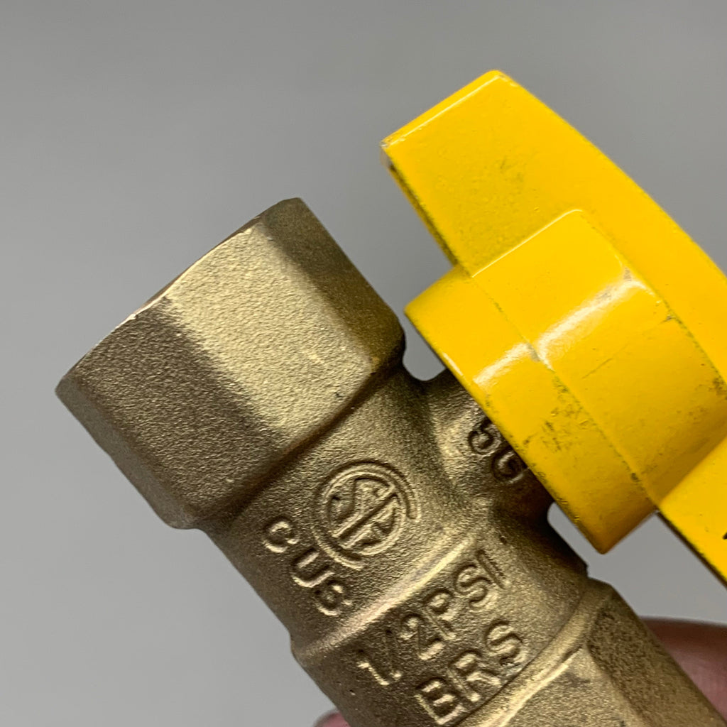 BRASSCRAFT (5 PACK) Heavy Duty Threaded Gas Ball Valve 1/2" FIP X 1/2" FIP TBV8