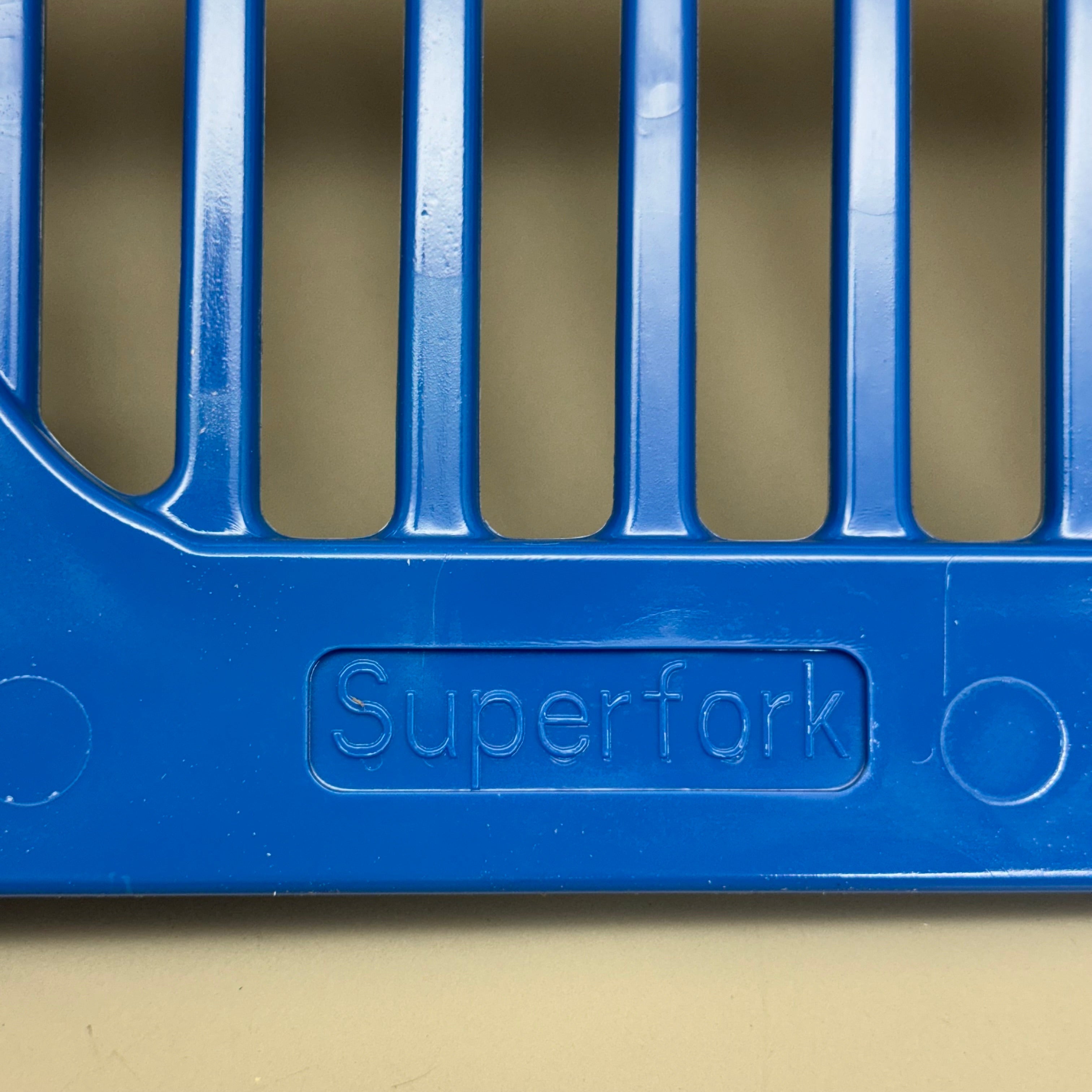 FORTFLEX SuperFork SDF-15 Blue Manure Fork Set Wood Handle New
