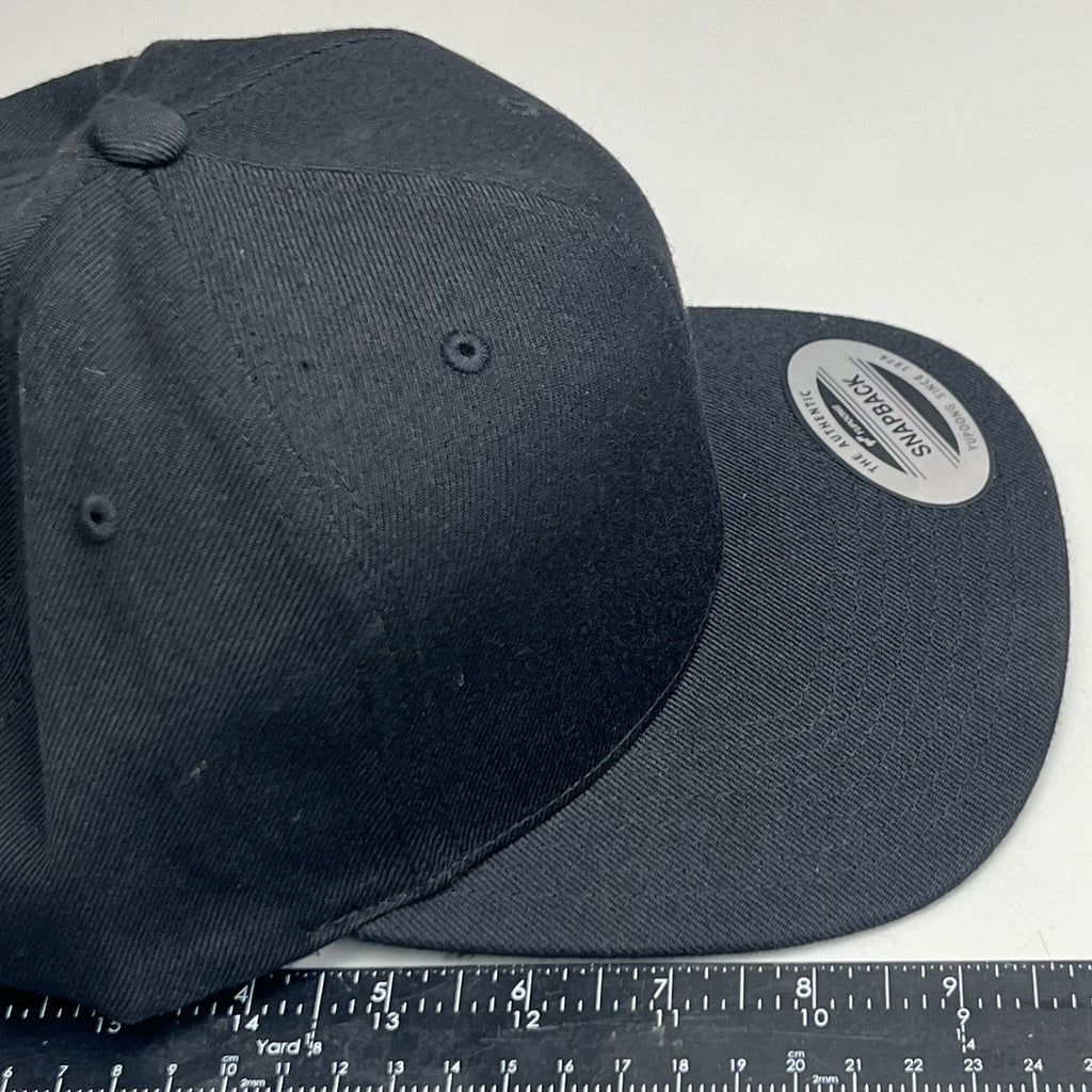 YUPOONG Classic Snapback Baseball Cap Hat Black
