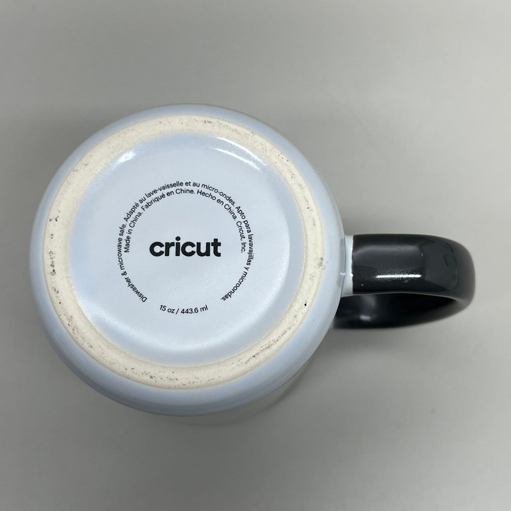 CIRCUT (10 Pack) Ceramic Mug Blank Grey Handle & Interior Infusible Ink White & Grey 15oz