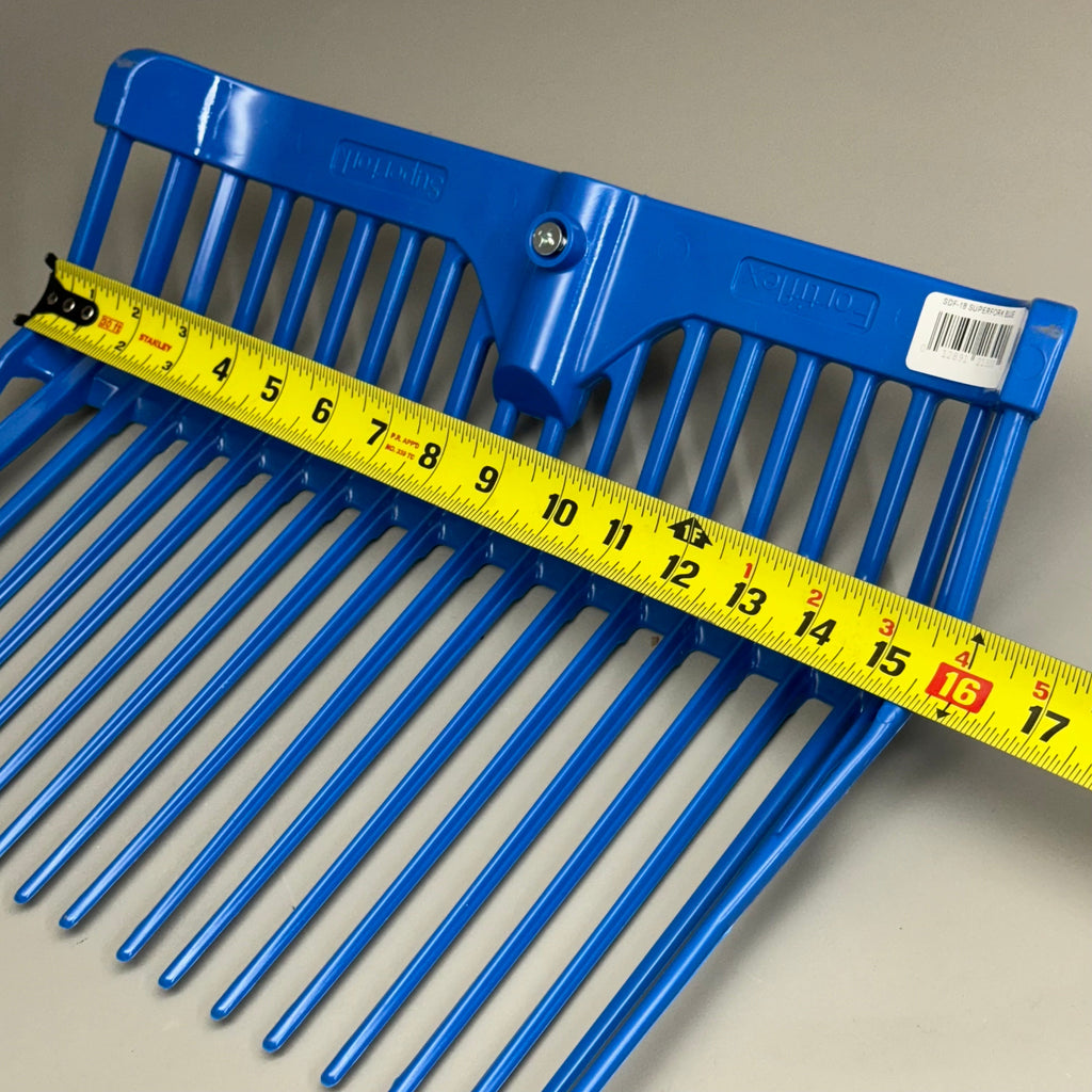 FORTFLEX SuperFork SDF-15 Blue Manure Fork Set Wood Handle New