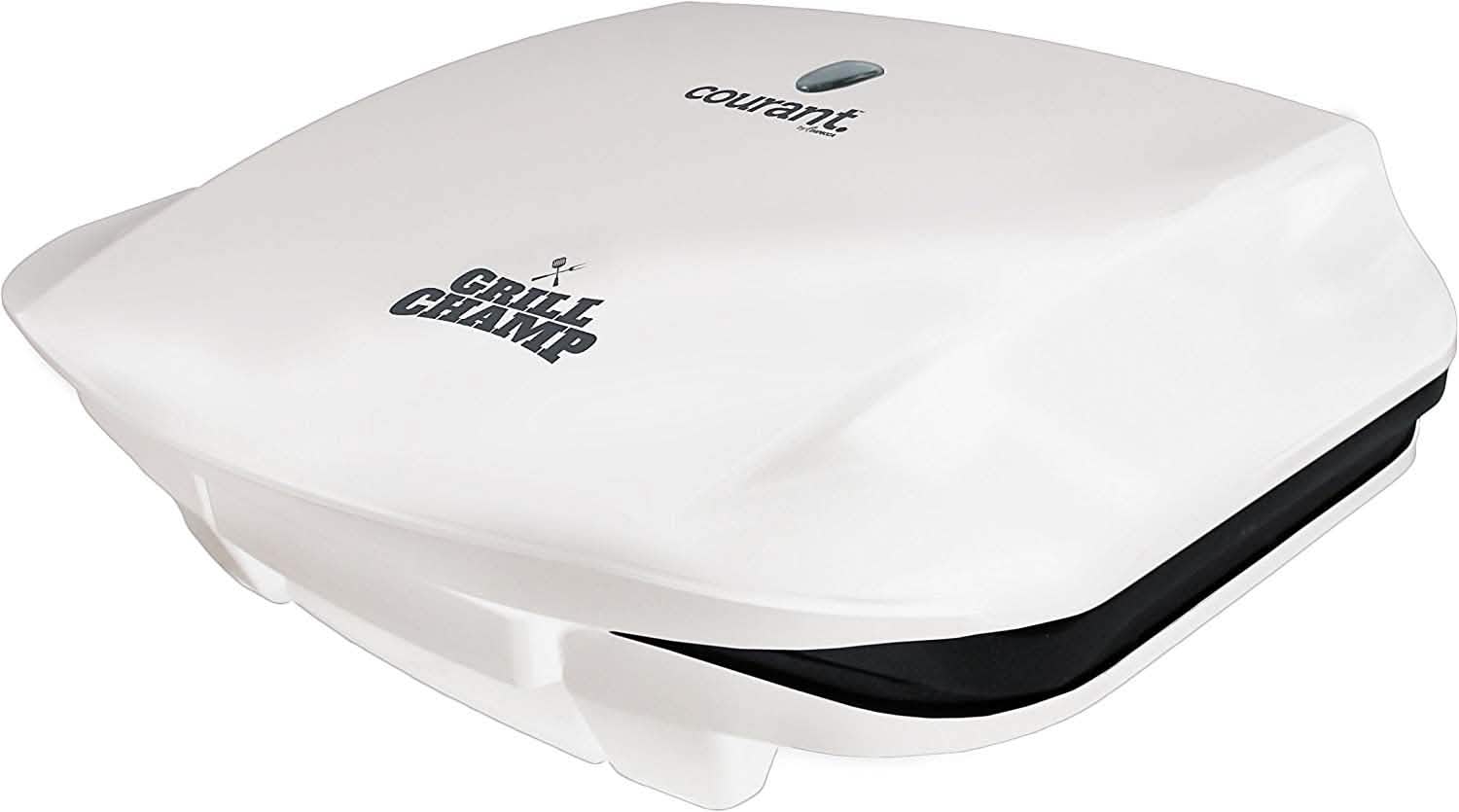 Courant CCG-5681 Grill Champ Contact Grill 4 Servings (White)