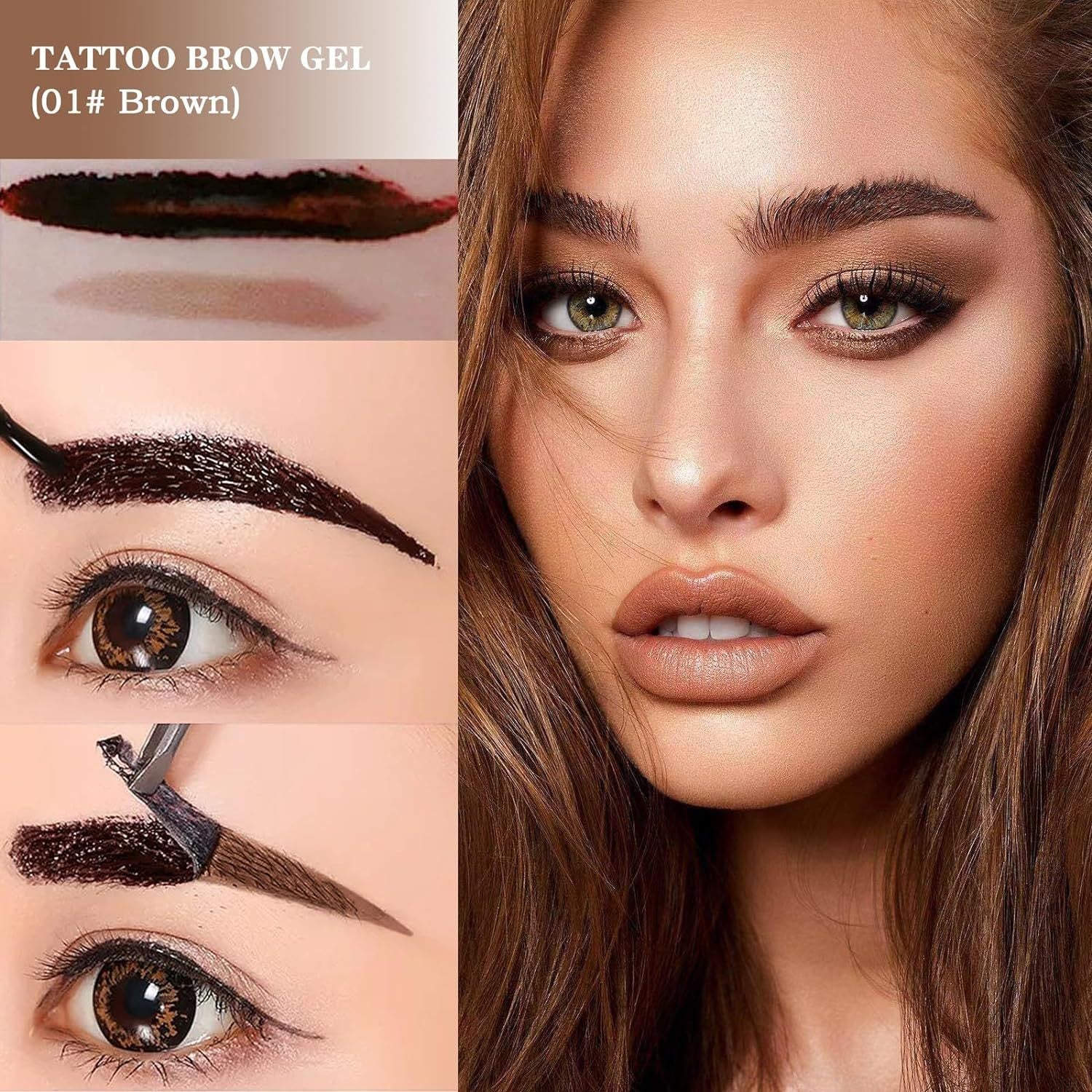 Tear off eyebrow cream is not easy to peel off, anti smudging and long-lasting tear off eyebrow cream