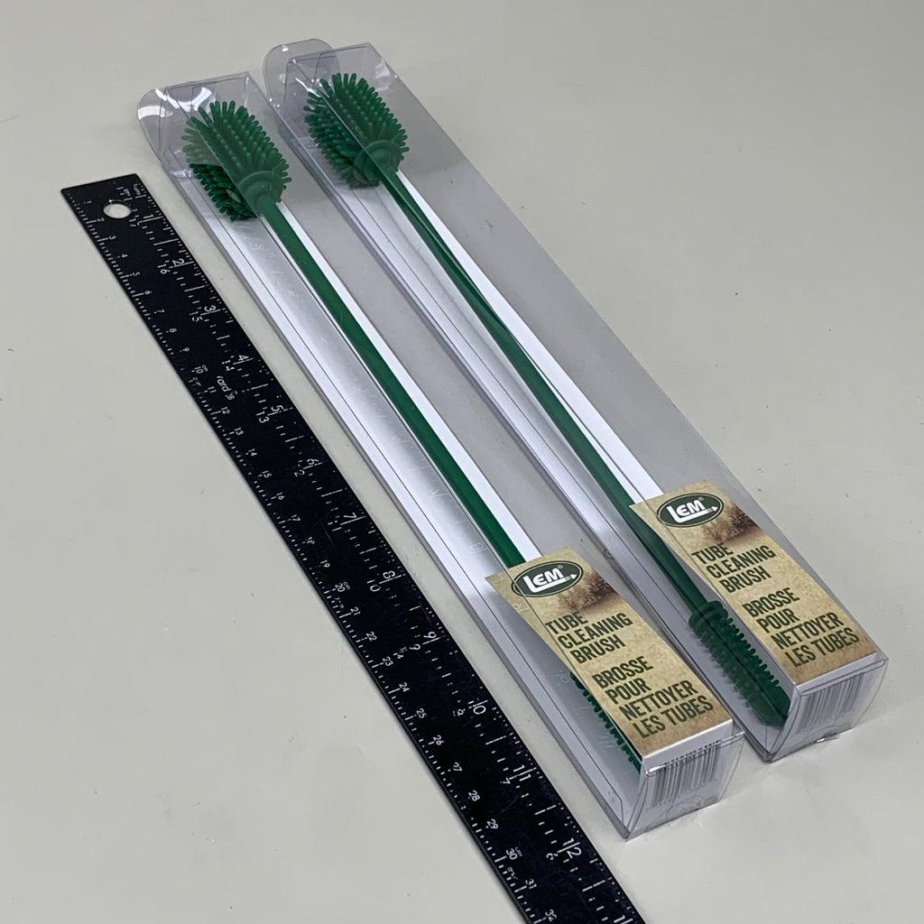 LEM (2 PACK) Tube Cleaning Brush Dual Head for Small or Larger Tubes Scilicone 1360