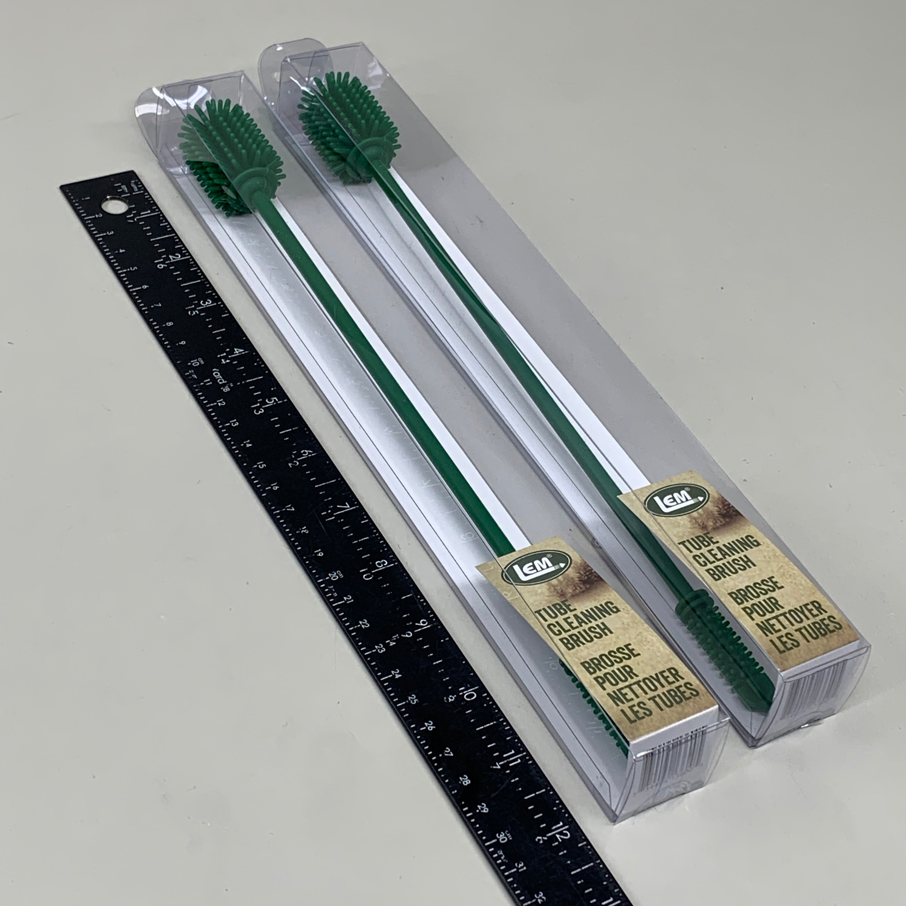 LEM (2 PACK) Tube Cleaning Brush Dual Head for Small or Larger Tubes Scilicone 1360