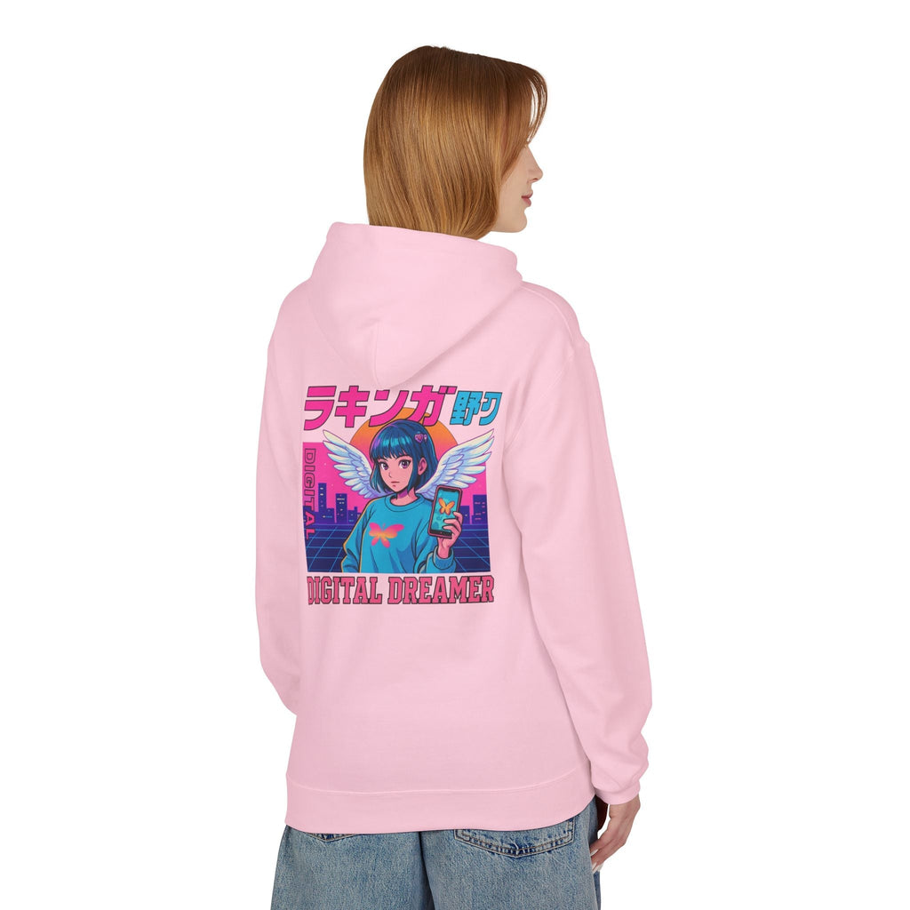 Digital Dreamer Unisex Fleece Hoodie, Cozy Graphic Sweatshirt, Anime Style Hoodie, Perfect Gift for Gamers, Casual Streetwear