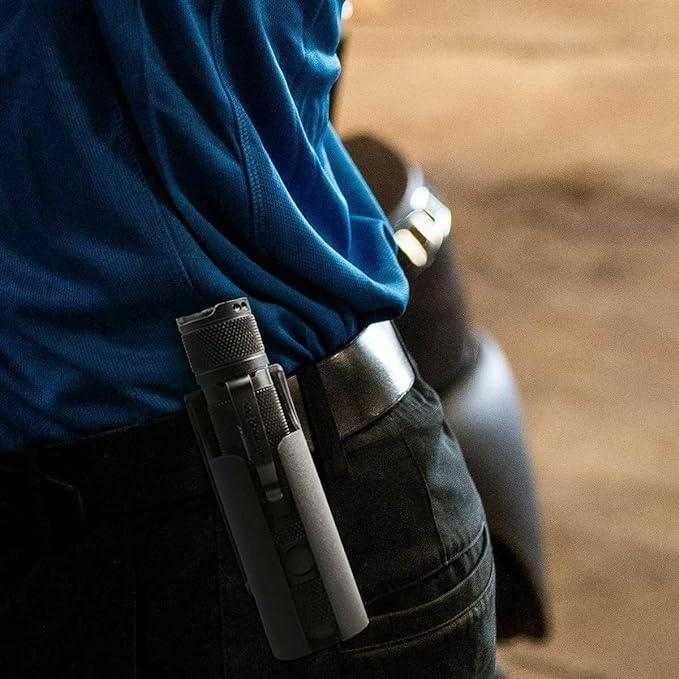 Holster-Non Molle, Duty Belt Only. for E9RG4, M5Gen3 and other Torches with 1" Diameter