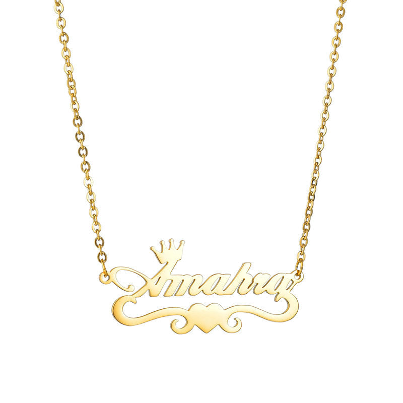 New Product Creative Love English Letter Clavicle Chain