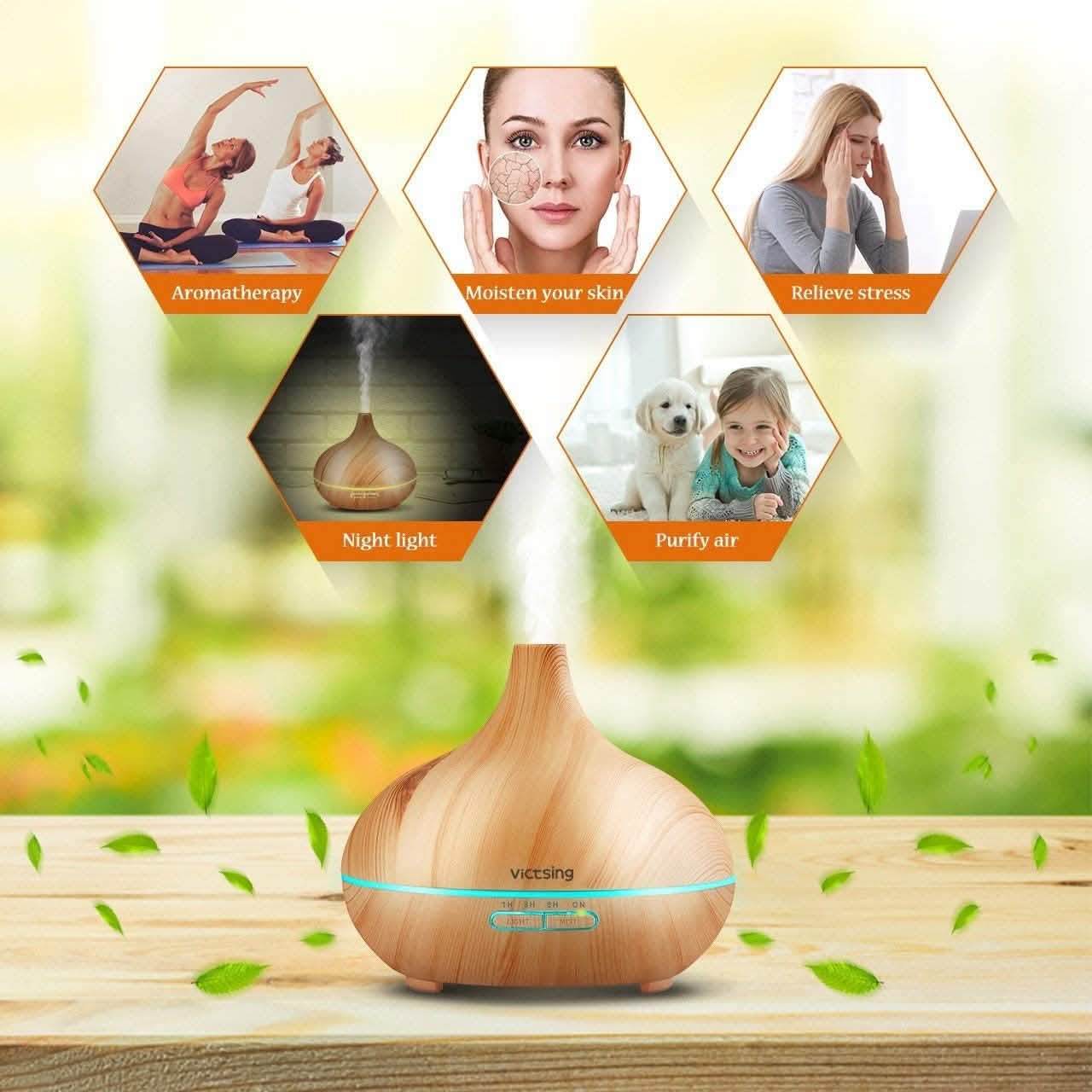 Cool Mist Humidifier Ultrasonic Aromatherapy Diffuser
