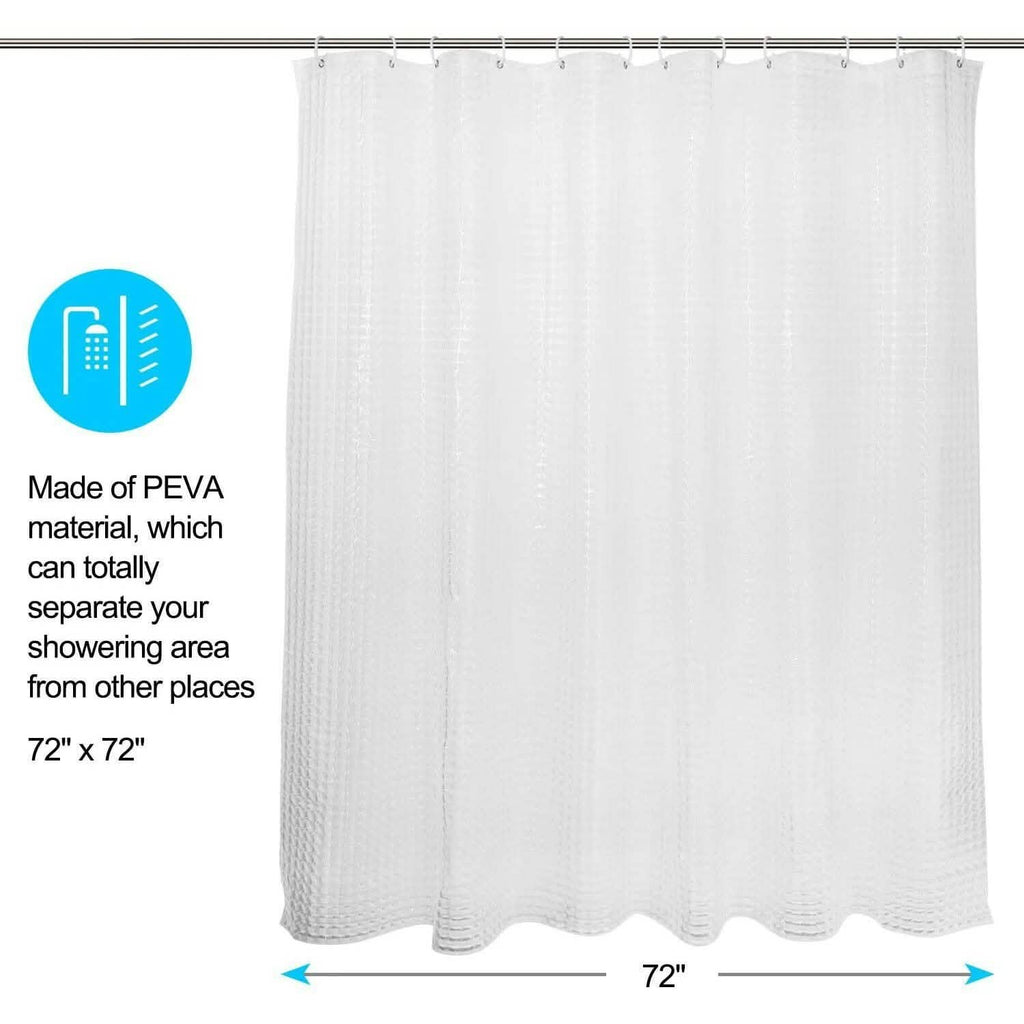 72 Inch FITNATE EVA Shower Clear Curtain Liner