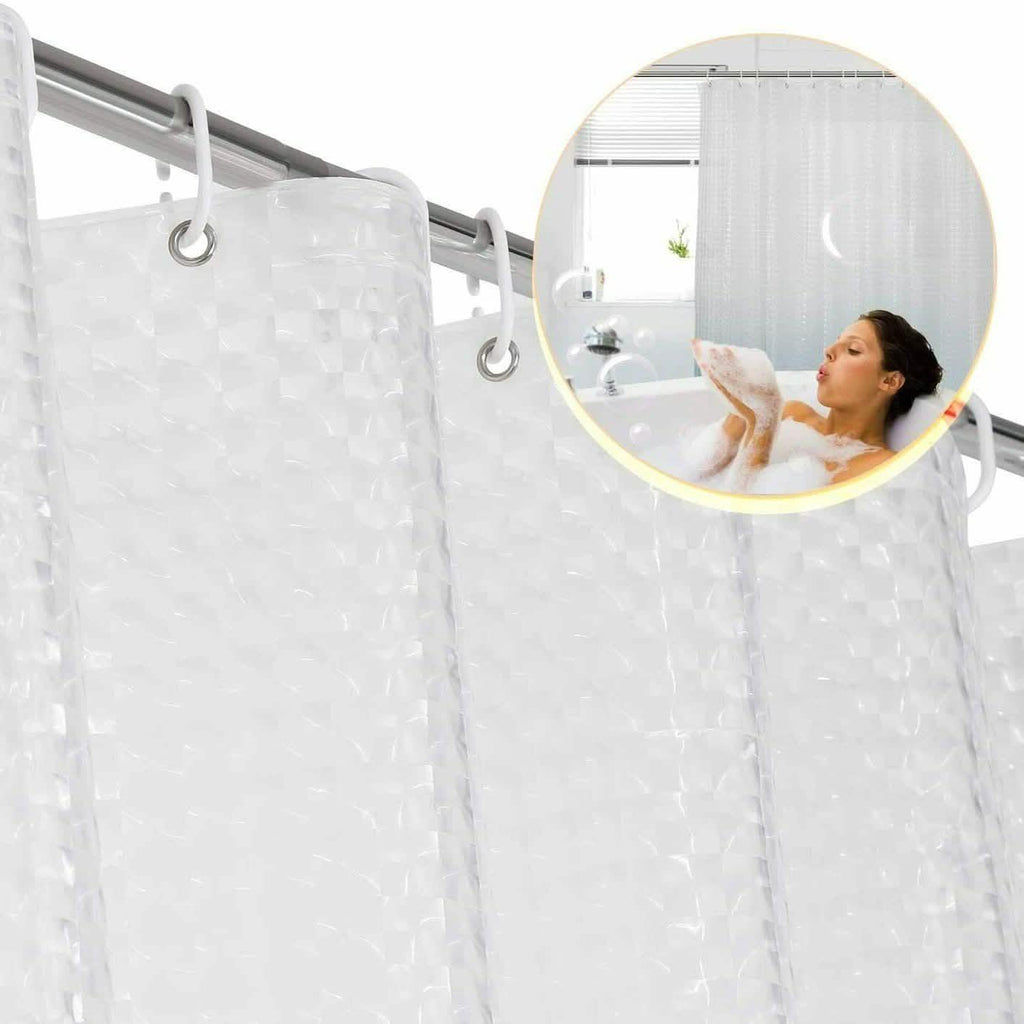 72 Inch FITNATE EVA Shower Clear Curtain Liner