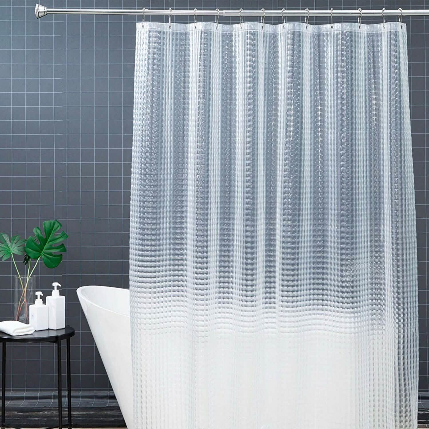 72 Inch FITNATE EVA Shower Clear Curtain Liner