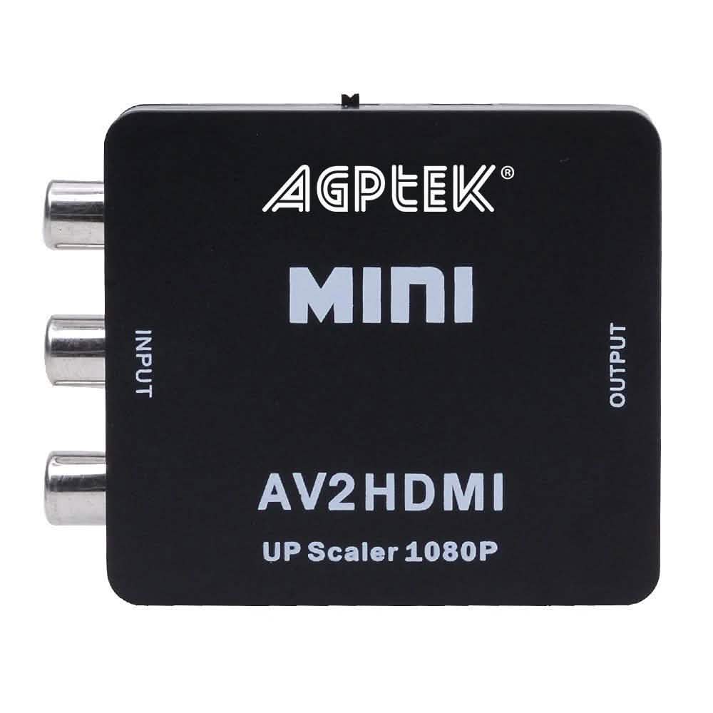 720p 1080p AGPtek Mini Composite AV CVBS 3RCA to HDMI Video Converter Adapter