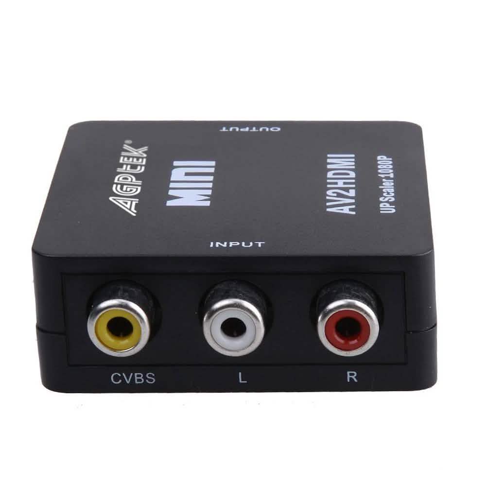 720p 1080p AGPtek Mini Composite AV CVBS 3RCA to HDMI Video Converter Adapter