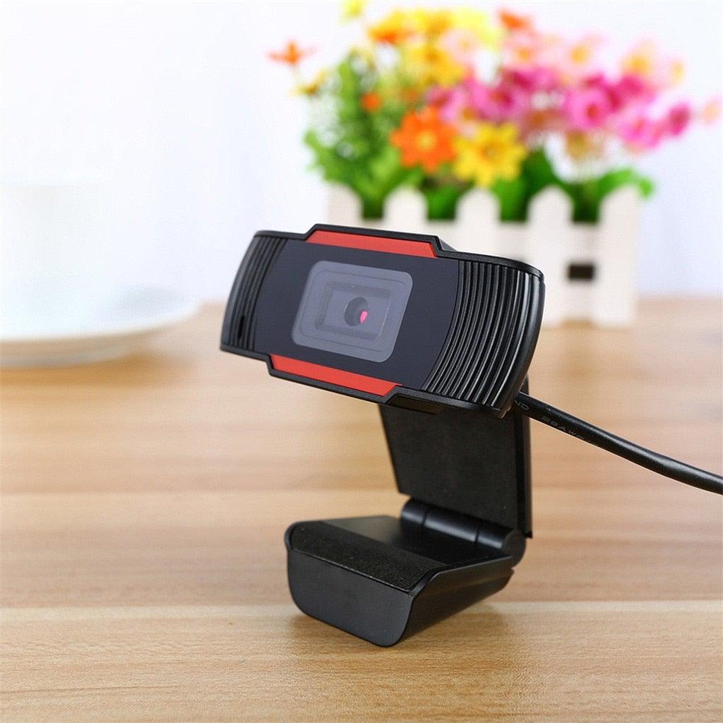 720p HD Webcam with Mic Rotatable PC Desktop Web Camera Cam Mini Computer WebCamera Cam Video Recording Work Video Calling and Recording For Camera Desktop OR Laptop Gaming Conferencing & Working