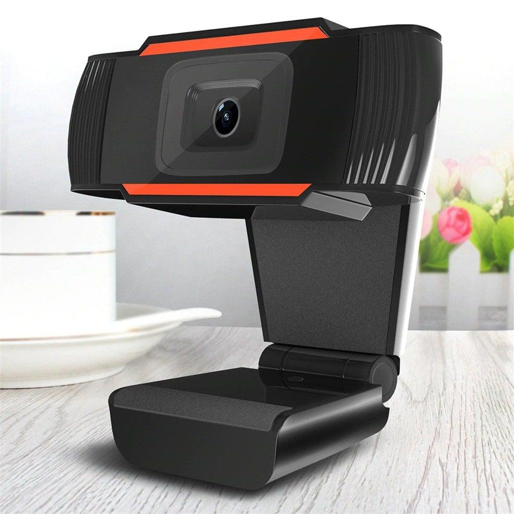 720p HD Webcam with Mic Rotatable PC Desktop Web Camera Cam Mini Computer WebCamera Cam Video Recording Work Video Calling and Recording For Camera Desktop OR Laptop Gaming Conferencing & Working