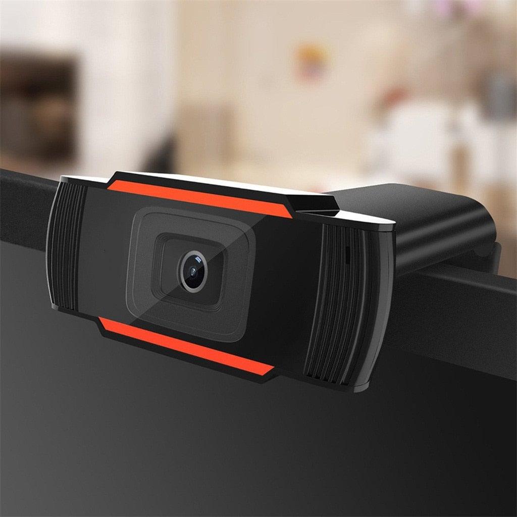 720p HD Webcam with Mic Rotatable PC Desktop Web Camera Cam Mini Computer WebCamera Cam Video Recording Work Video Calling and Recording For Camera Desktop OR Laptop Gaming Conferencing & Working