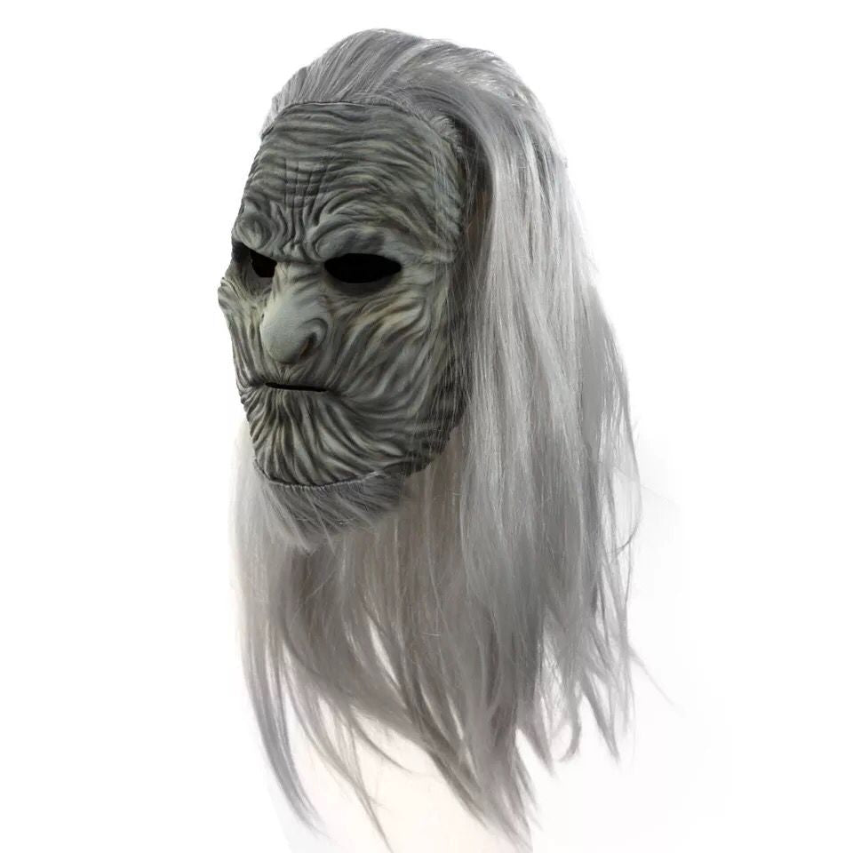 Game of Thrones 8 The White Walkers Cosplay Mask Scary Night King Zombie Latex Masks Halloween Party Costume Props