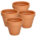 Terracotta Clay Flower Pot 4 Inch