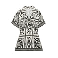 Versatile woven Cuban collar jumpsuit shorts