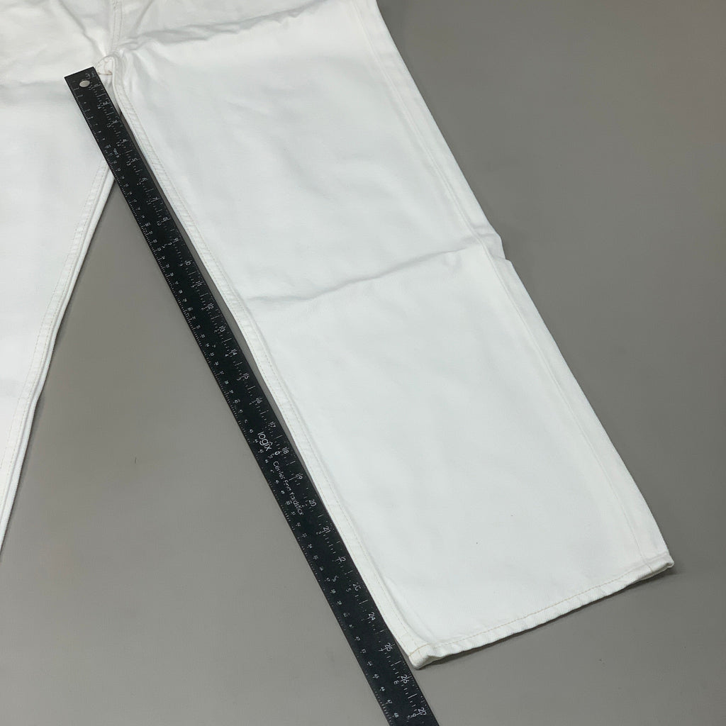 ETICA Tyler High Waist Straight Leg Ankle jeans Vintage White Size 25 EW180114A
