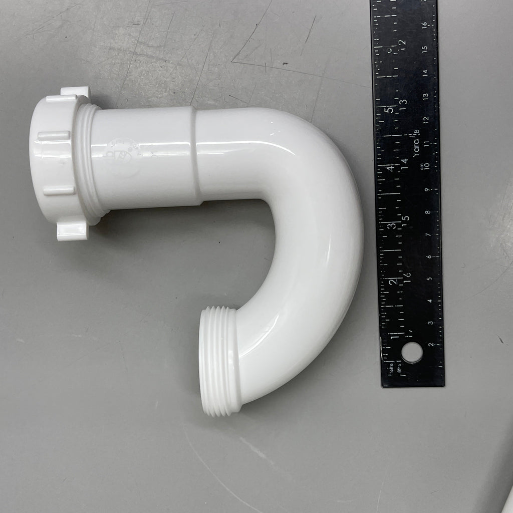 DB DEARBORN 1-1/2” P-Trap w/ Threaded ABS Adapter White P9704AB