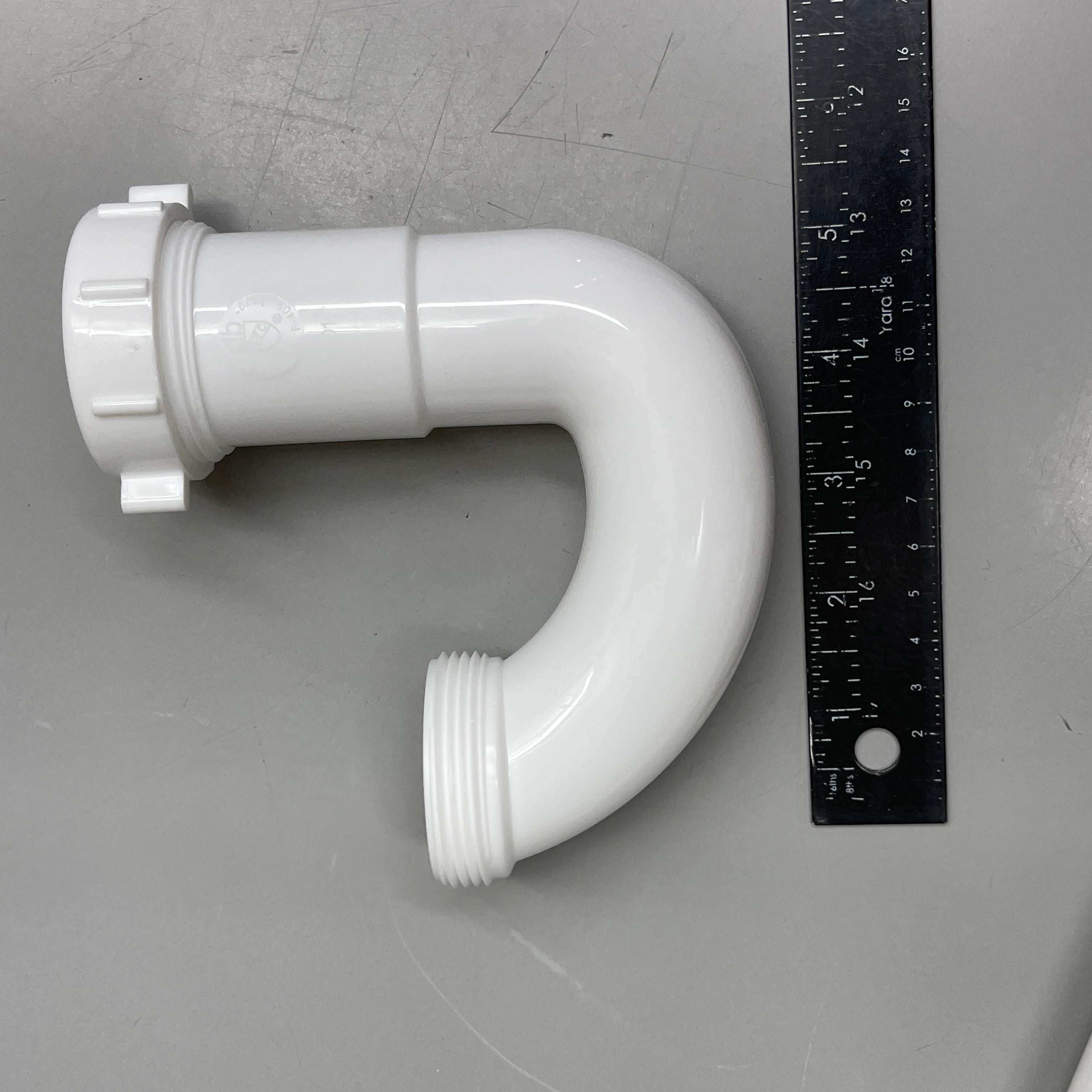 DB DEARBORN 1-1/2” P-Trap w/ Threaded ABS Adapter White P9704AB