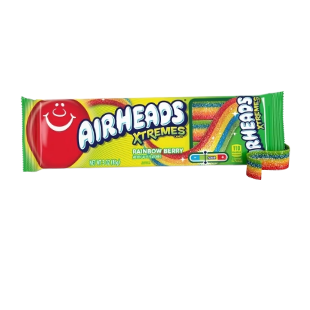 Airheads Xtremes Rainbow Berry Sour Belts (3oz)