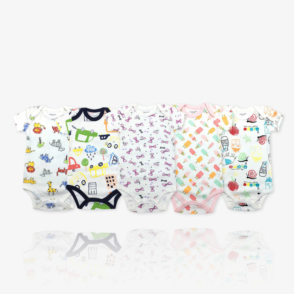 New Cotton Baby Short-sleeved One-piece Home Service