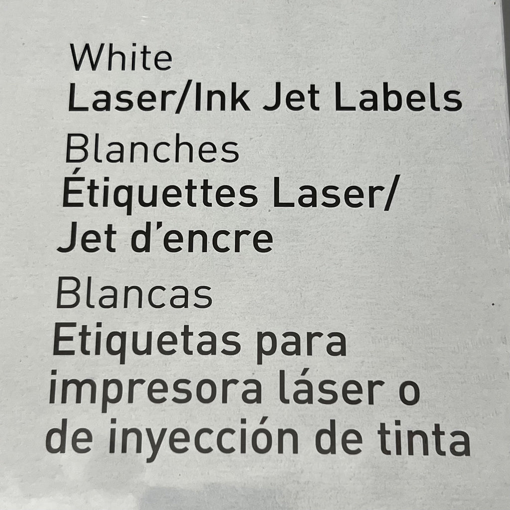 BUSINESS SOURCE (1400 Labels) Laser Ink Jet Mailing Labels 1-1/3"x 4 White 26114