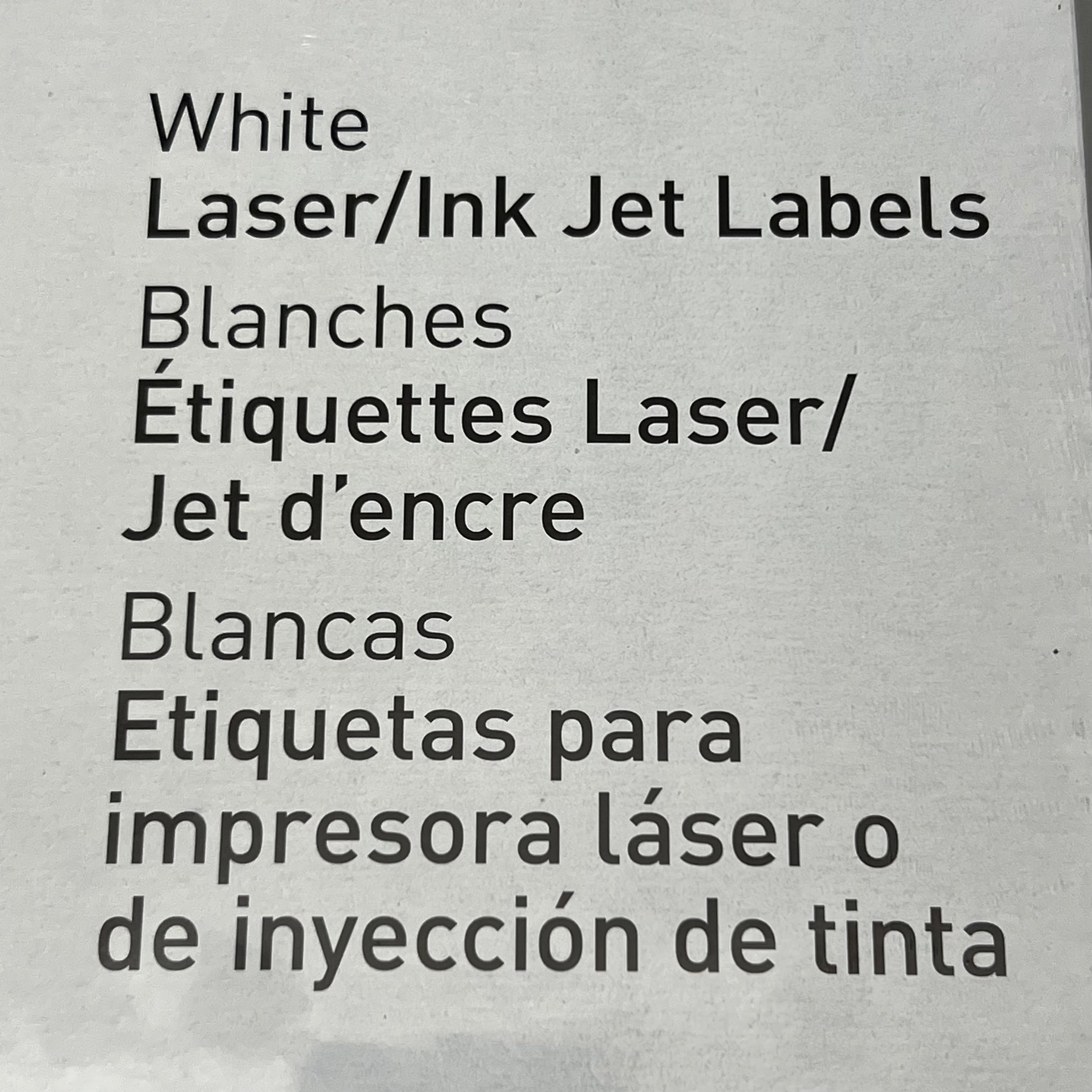 BUSINESS SOURCE (1400 Labels) Laser Ink Jet Mailing Labels 1-1/3"x 4 White 26114