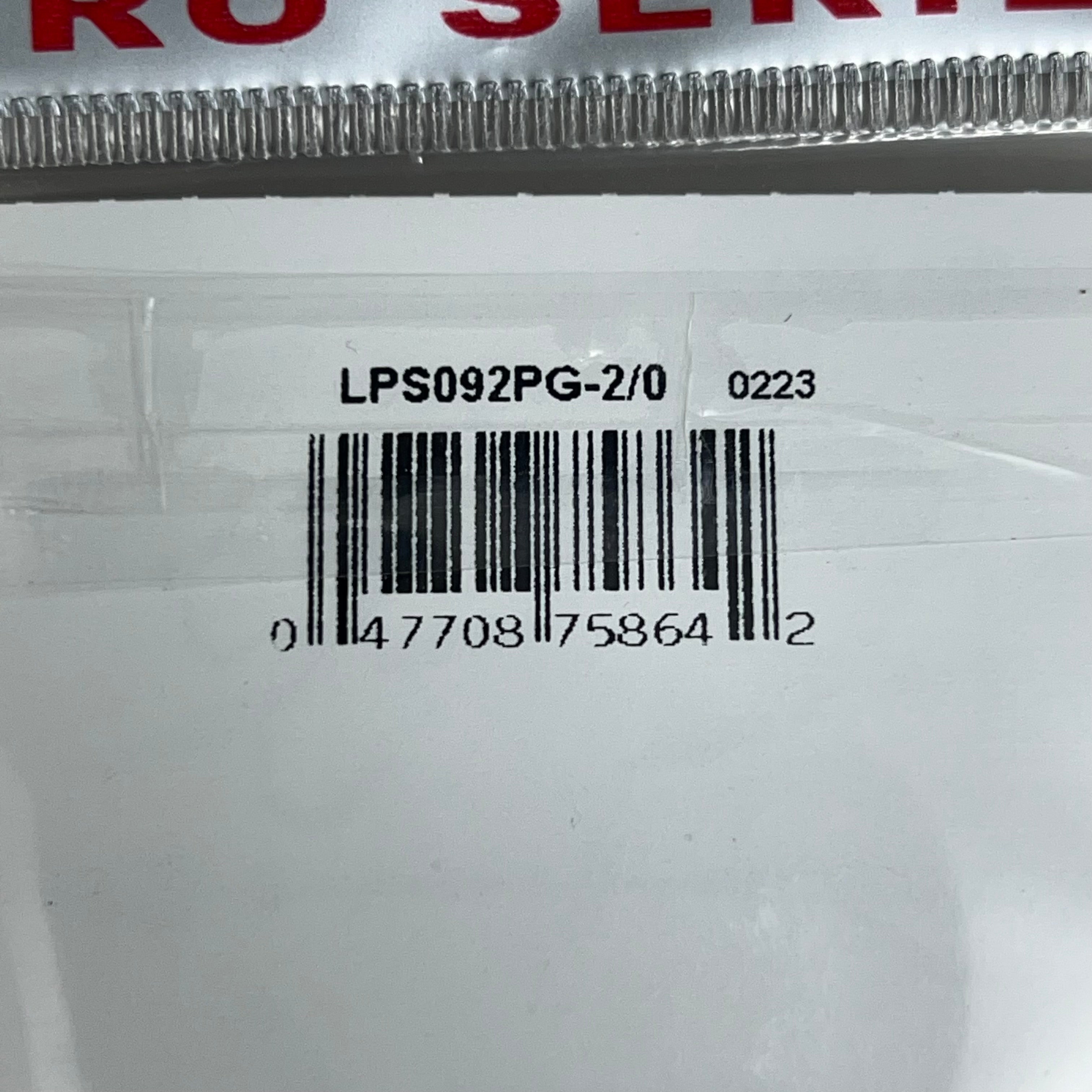 EAGLE CLAW(5 PACK) Round Bend EWG Worm Hook Platinum Blk #2/0 15pc LPS092PG-2/0