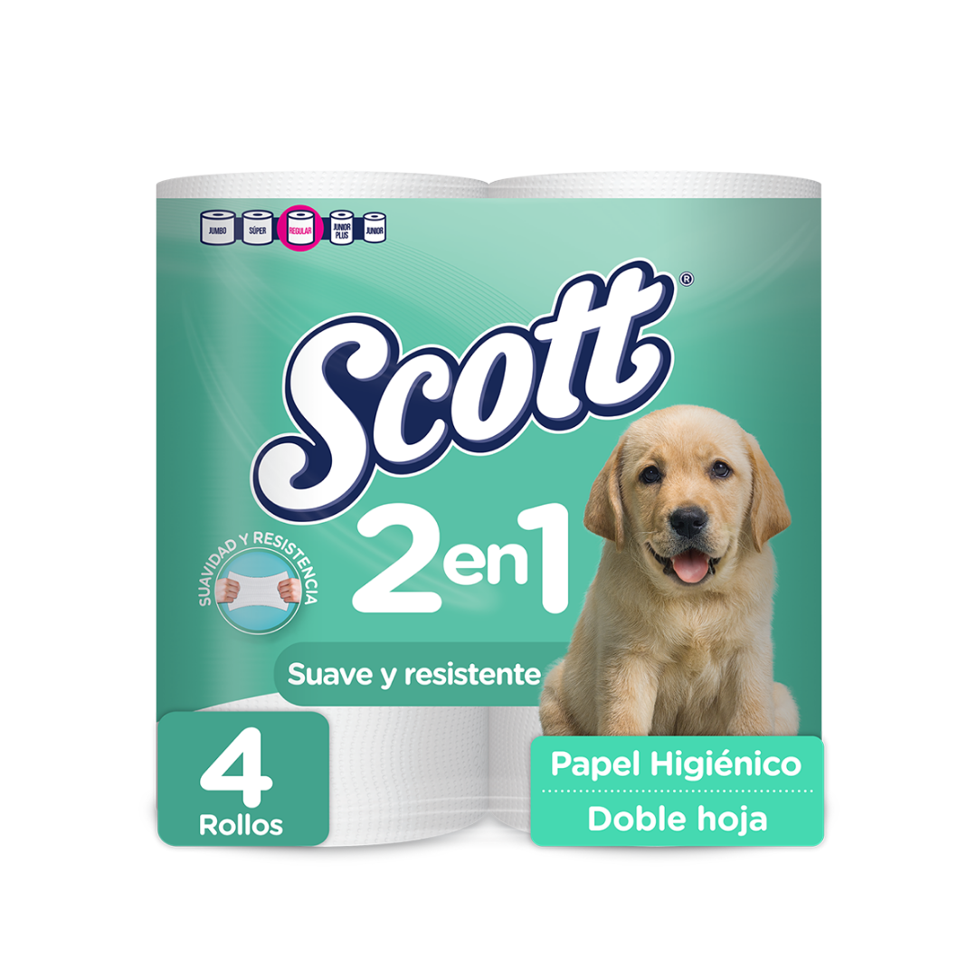 Scott 2in1 Toilet Paper 4 Rolls