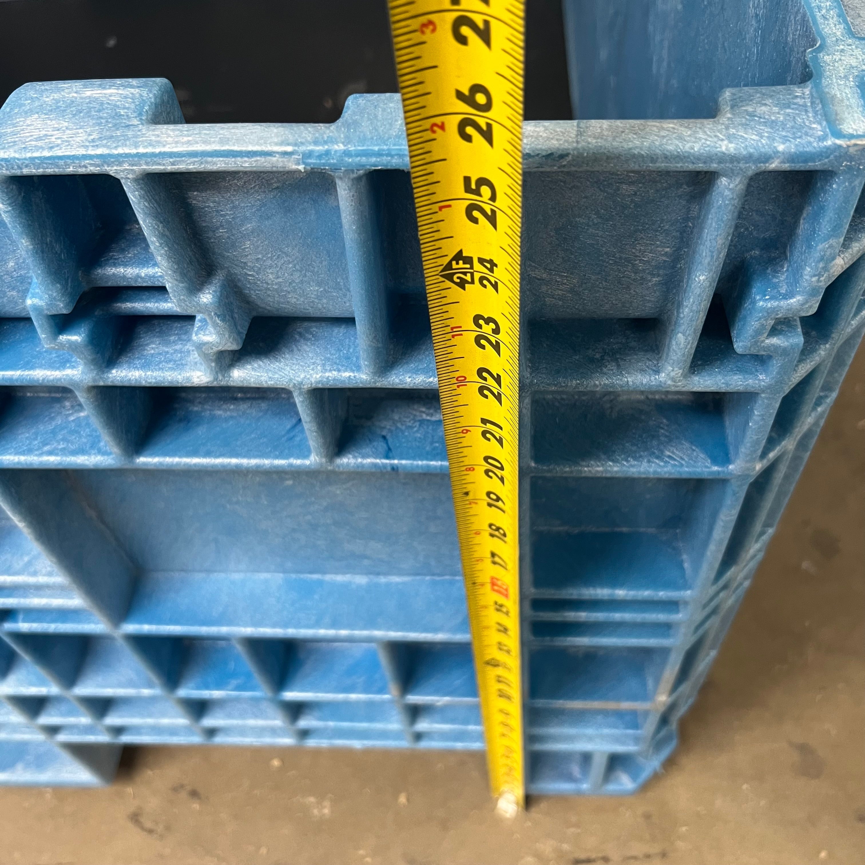 ZA@ ORBIS BULKPAK HDR Bulk Pallet Container Blue  HDRS4845-24-6 & DKBLUFXD WALL