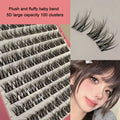 Sunflower Comics Pure Desire Eyelash Simulation Natural Thickening Large Segmented Trilogy False Eyelash Laziness