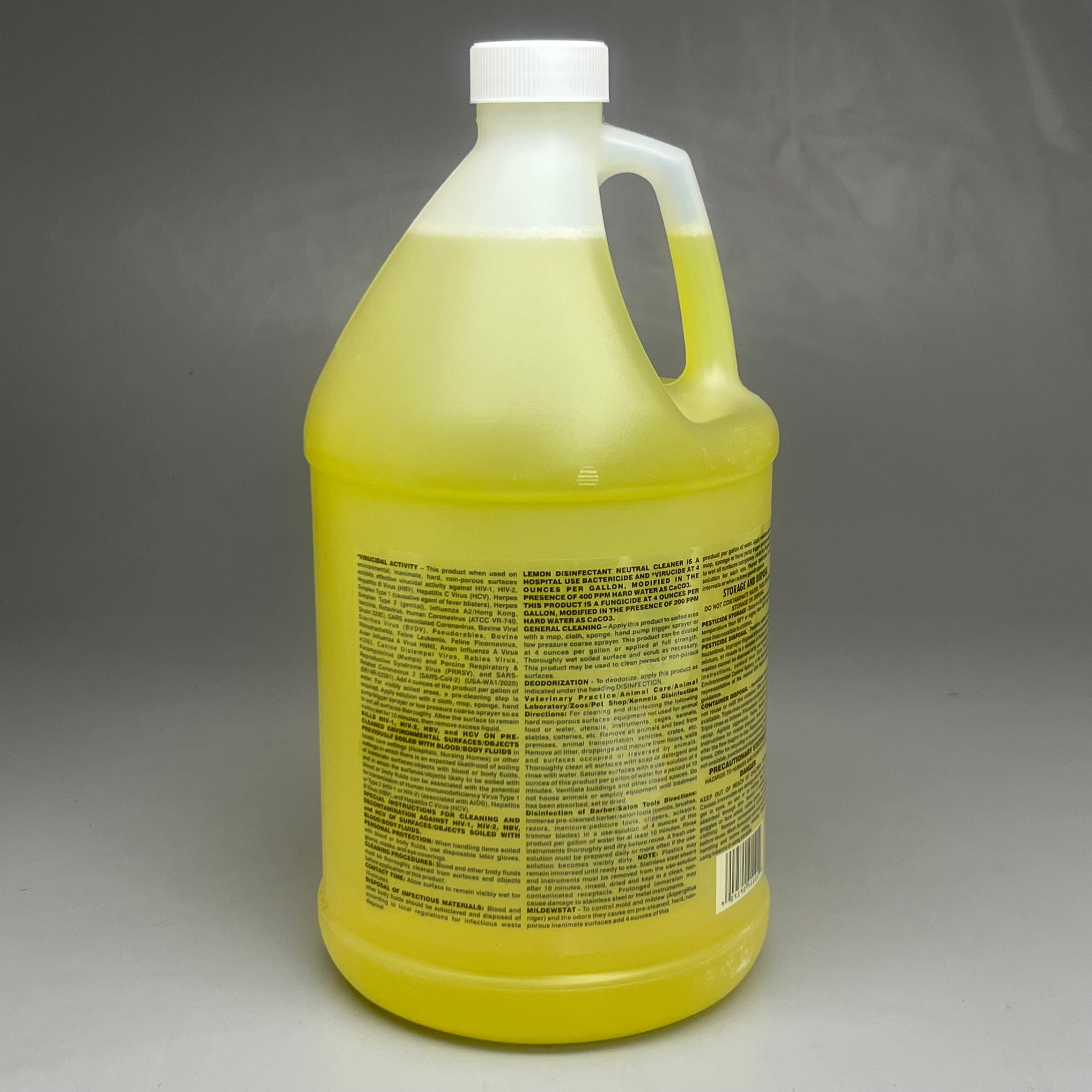 Lemon Disinfectant Neutral Cleaner (2 Pack) Gallon Yellow