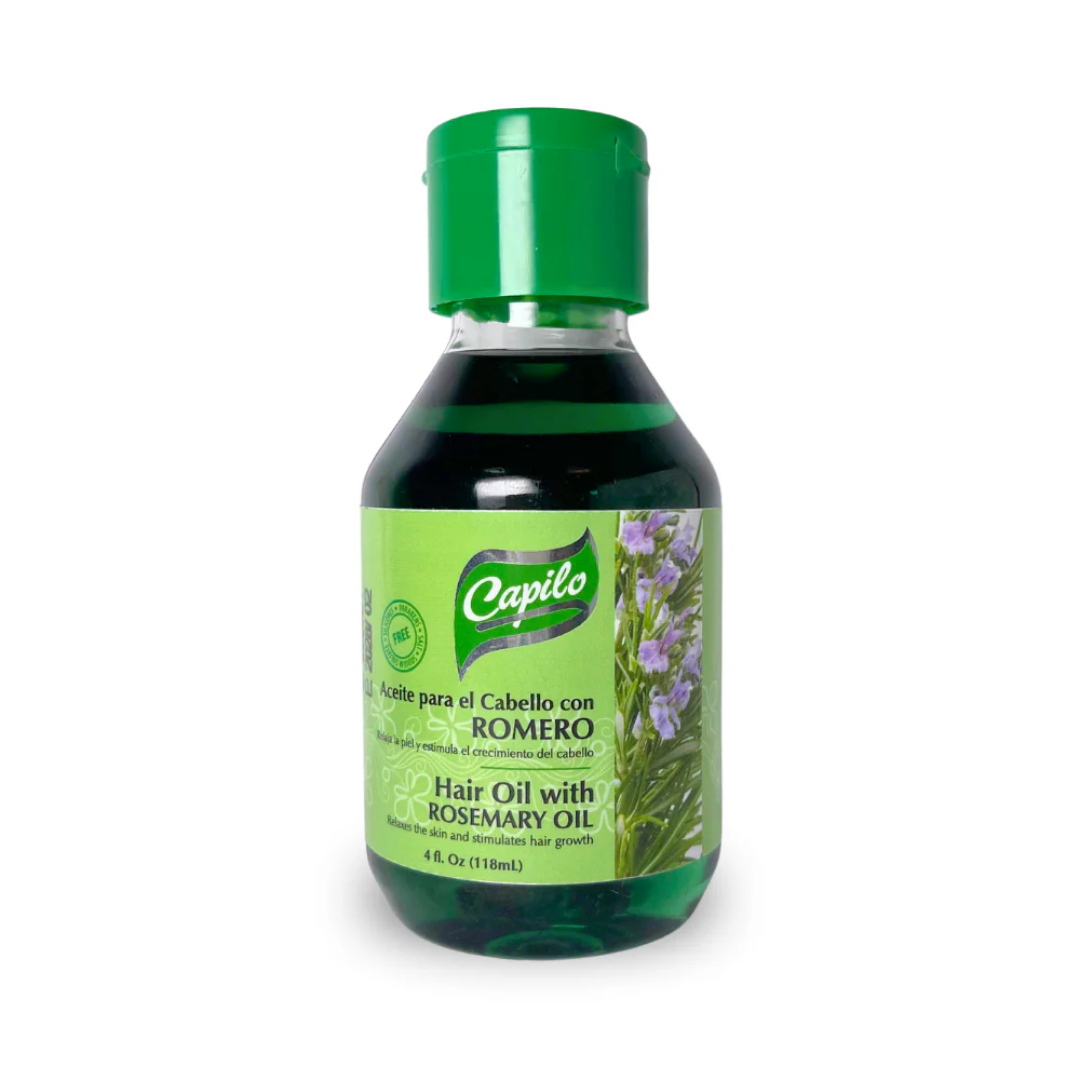 Capilo Hair Oil with Rosemary Oil for Growth and Shine (4oz)