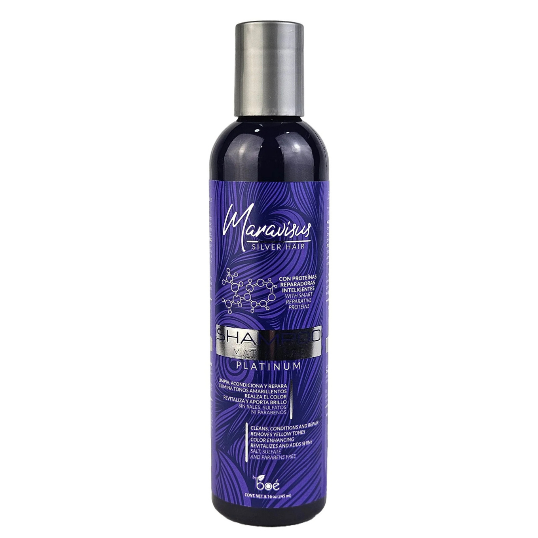 Maravisus Silver Hair Platinum Matizante Shampoo (8.16oz)