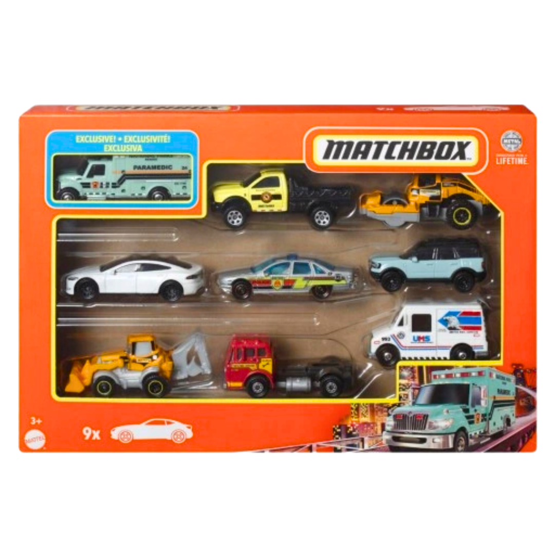 Matchbox 9-Car Gift Pack (3Y+)