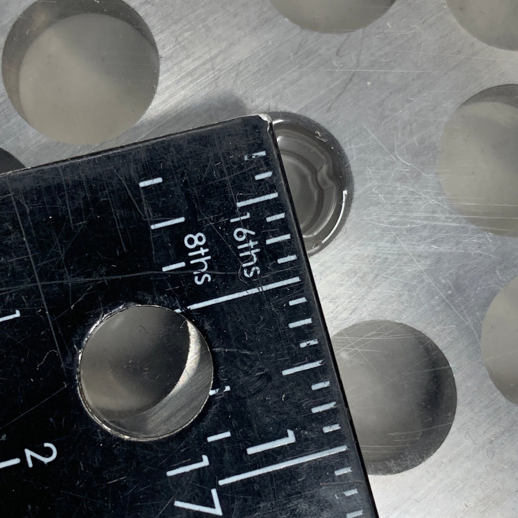 LEM Grinder Plate 12mm #12 (1/2") 2-3/4" Plate Diameter Stainless Steel 476SS