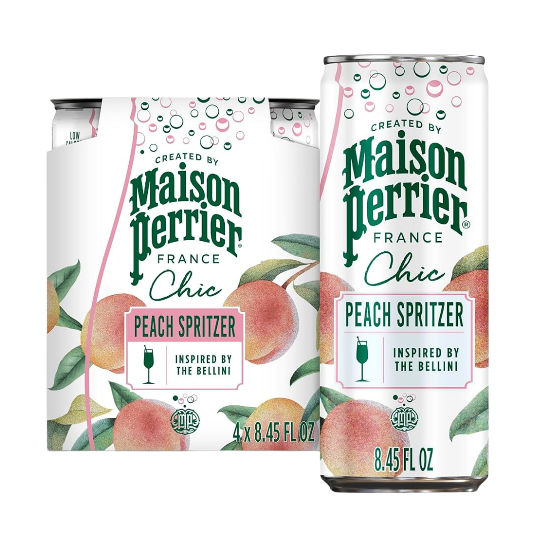 Maison Perrier Chic Peach Sparkling Water 4 Pack