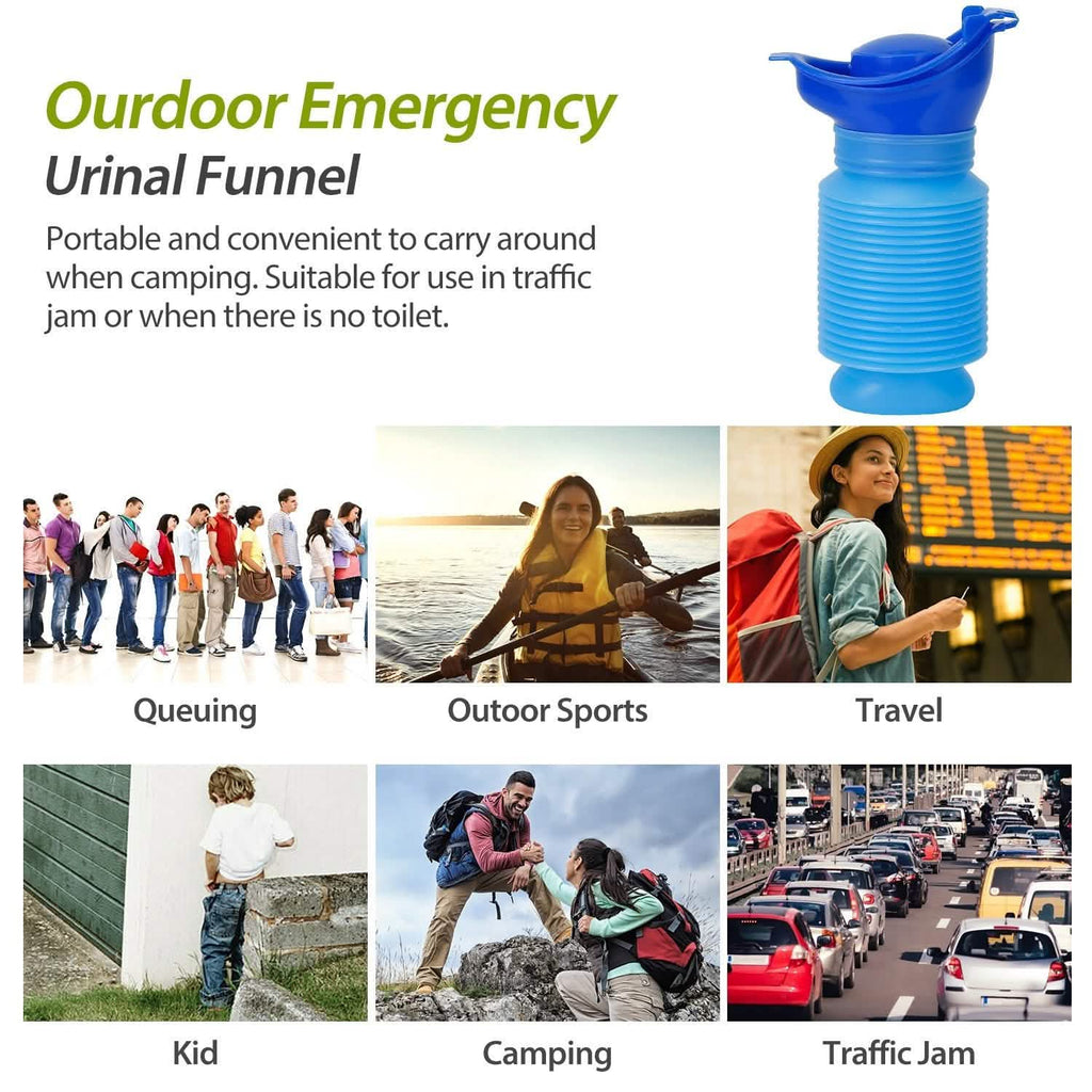 750ml Unisex Reusable Emergency Shrinkable Urinal